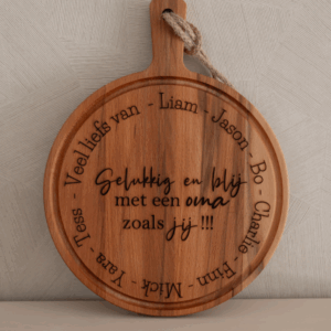 Ronde houten borrelplank 